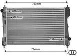 Van Wezel 17012311 - Oe 51863817 Radiatore, Raffreddamento Motore Per Punto, Corsa D (S07)