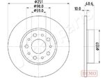 Japanparts DP-0211C - Oe 51808471 Disco Freno, Asse Posteriore Per 500L (351, 352)