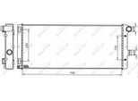 Nrf 53228 - Radiatore Oe 46739749, Raffreddamento Motore Per Punto