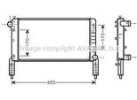 Prasco FTA2263 - Radiatore Oe 46749000, Raffreddamento Motore Per Doblo