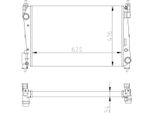 Nrf 54752A - Oe 55700448 Radiatore, Raffreddamento Motore Per Punto, Corsa D (S07)