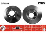 Trw DF1599 - Oe 460 421 00 12 Disco Freno Per Classe G (W461), Classe G (W463)