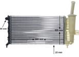 Mahle Cr 1443 000S - Radiatore Oe 46745043, Raffreddamento Motore Per Punto