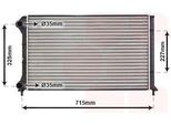 Van Wezel 17002262 - Oe 46749018 Radiatore, Raffreddamento Motore Per Doblo