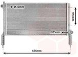 Van Wezel 17002264 - Oe 46749003 Radiatore, Raffreddamento Motore Per Doblo