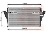 Van Wezel 37004491 - Intercooler Oe 51770417 Per Croma, Vectra C (Z02), Signum (Z03)