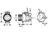 Prasco MSK476 - Compressore Aria Condizionata Oe 2302711 Per Classe C (W202), Classe C (W203), Classe C (S202), Classe C (S203), Clk (C209), Clk (A209), Cls (C219), Classe E (W211), Classe E (S211), Classe G (W463), Classe S (W220)
