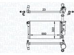 Magneti Marelli 350213196200 - Oe 51779915 Radiatore, Raffreddamento Motore Per Panda