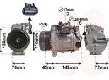 Van Wezel 3000K683 6SBU16C Climatizzatore Compressore Climatizzatore Pag 46 R134A Adatto Per MERCEDES-BENZ Classe C Berlina (W204) Classe C Station Wagon (S204)