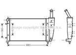 Prasco FTA2290 - Radiatore Oe 51724183, Raffreddamento Motore Per Idea, Punto