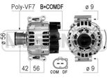 Era 210730A - Alternatore Oe 271 154 08 02 Per Classe C (W203), Classe C (CL203), Classe C (S203), Classe Clc (CL203), Clk (C209), Clk (A209), Classe E (W211), Classe E (S211), Slk (R171)
