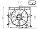 Nrf 47920 - Ventola Radiatore Oe 4479060212 Per Vito (W447), Sprinter (W907, W910), Sprinter (W910), Classe V (W447)