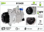 Valeo 813420 Compressore Climatizzatore Oe A0022306511 Compatibile Con Classe C, Clk, Cls, Classe E, Classe G, Classe M, Classe S, Slk, Sprinter, Viano, Vito