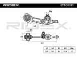Ridex 273C0221 - Oe 220 330 44 07 Braccio Di Controllo Per Classe S (W220)