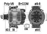 Era 209234 - Alternatore Oe A9060401 Per Vito (W447), Classe C (W204), Classe C (C204), Classe C (S204), Classe E (W212), Classe E (A207), Classe E (C207), Classe E (S212), Sprinter (W907, W910), Sprinter (W907), Classe V (W447)