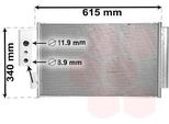 Van Wezel 17005412 - Oe 51887906 Condensatore Aria Condizionata Con Essiccatore Per 500L (351, 352), Tipo