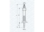Magneti Marelli 062900093304 - Candeletta Per Almera I (N15), Primera (P10), Primera (W10)