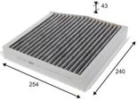 Valeo 715814 - Filtro Aria Abitacolo Oe 2468300018 Per Classe A (W176), Classe Gla (X156), Cla (X117), Cla (C117), Classe B (W246)