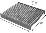 Valeo 715819 - Filtro Aria Abitacolo Oe 27891 BM401 Per Almera Ii (N16), Almera Tino (V10), Primera (P12), X-Trail (T30)