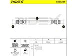 Ridex 83B0287 - Tubo Freno Oe 46542040, Asse Posteriore Per Punto, Idea, 607 (9D, 9U), Felicia (6U), Caddy Ii (9K)