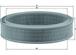 Mahle Lx 853 - Filtro Aria Oe 46536222 Per Doblo E Punto