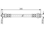 Bosch 1 987 476 876 - Tubo Freno Oe 46814034 Per Punto, Panda, Palio, Linea, Idea, 500 (312)