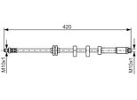Bosch 1 987 476 637 - Tubo Freno Oe 46423179 Per Barchetta, Punto