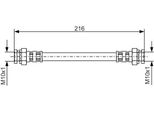 Bosch 1 987 476 529 - Oe 5944002 Bremsschlauch FüR Uno, Multipla, Ducato