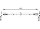 Bosch 1 987 481 531 - Tubo Freno Oe K1314980080 Per Ducato