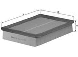 Mahle Lx 856 - Filtro Aria Oe 46519049 Per Multipla