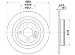 Hella 8DD 355 122-971 - Disco Freno Oe 34216784389 Per R56, R57, R55, R58, R59