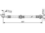 Bosch 1 987 476 168 - Tubo Freno Oe 46210 BN80B Per Almera Ii (N16)