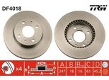 Trw DF4018 - Disco Freno Oe 40206 0M802 Per Almera I (N15)