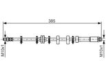 Bosch 1 987 476 634 - Tubo Freno Oe 46423176 Per Punto