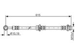 Bosch 1 987 476 998 - Tubo Freno Oe 46214 4U010 Per Almera Tino (V10)