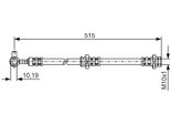 Bosch 1 987 476 376 - Tubo Freno Oe 46210 8H300 Per X-Trail (T30)