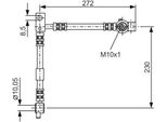 Bosch 1 987 476 361 - Tubo Freno Oe 46210 AV00A Per Primera (P12)