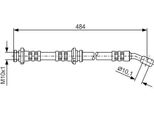 Bosch 1 987 476 801 - Tubo Freno Oe 46210 0M000 Per Almera I (N15)