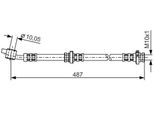 Bosch 1 987 476 135 - Tubo Freno Oe 46210 5M405 Per Almera Ii (N16)