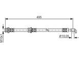 Bosch 1 987 476 401 - Tubo Freno Oe 46210 8H515 Per X-Trail (T30)
