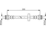 Bosch 1 987 481 670 - Oe 51810448 Bremsschlauch FüR Doblo, Combo Tour (X12), Combo (X12)