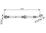 Bosch 1 987 476 363 - Tubo Freno Oe 46210 AX606 Per Micra Iii (K12), Note (E11, NE11)