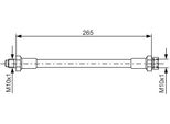 Bosch 1 987 476 244 - Tubo Freno Oe 4477793 Per Ducato, Espace Ii (J)
