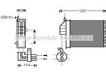 Prasco FTA6259 - Oe 46722587 Scambiatore Di Calore, Riscaldatore Per Seicento