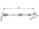 Bosch 1 987 476 362 - Tubo Freno Oe 46210 AX601 Per Note (E11, NE11), Micra Iii (K12)