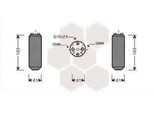 Van Wezel 1300D037 - Oe 92130 53B00 Klimatrockner Per Almera I (N15), Primera (P10), Primera (W10), Terrano Ii (R20)