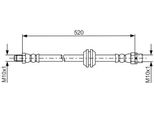 Bosch 1 987 481 680 - Oe 34 30 9 804 831 Tubo Freno Per R61, R60