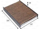 Valeo 701034 - Filtro Aria Abitacolo Oe 71775824 Per 500L (351, 352), 500X (334), Renegade, Compass