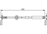 Bosch 1 987 476 824 - Tubo Freno Oe 46760308 Per Punto