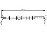 Bosch 1 987 476 636 - Tubo Freno Oe 46423178 Per Barchetta, Punto